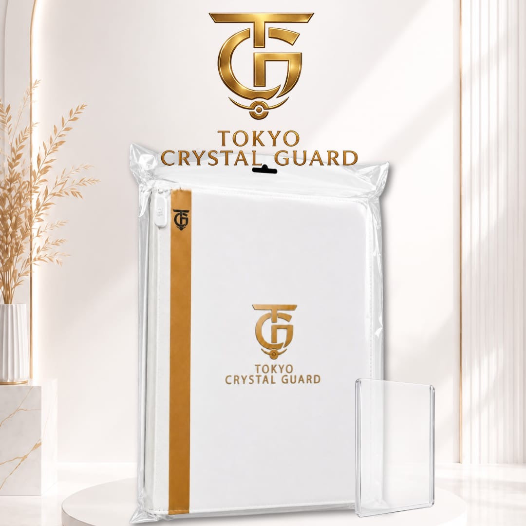 Classeur Toploader Tokyo Crystal Guard – Blanc – 360 Cartes – 14,99€