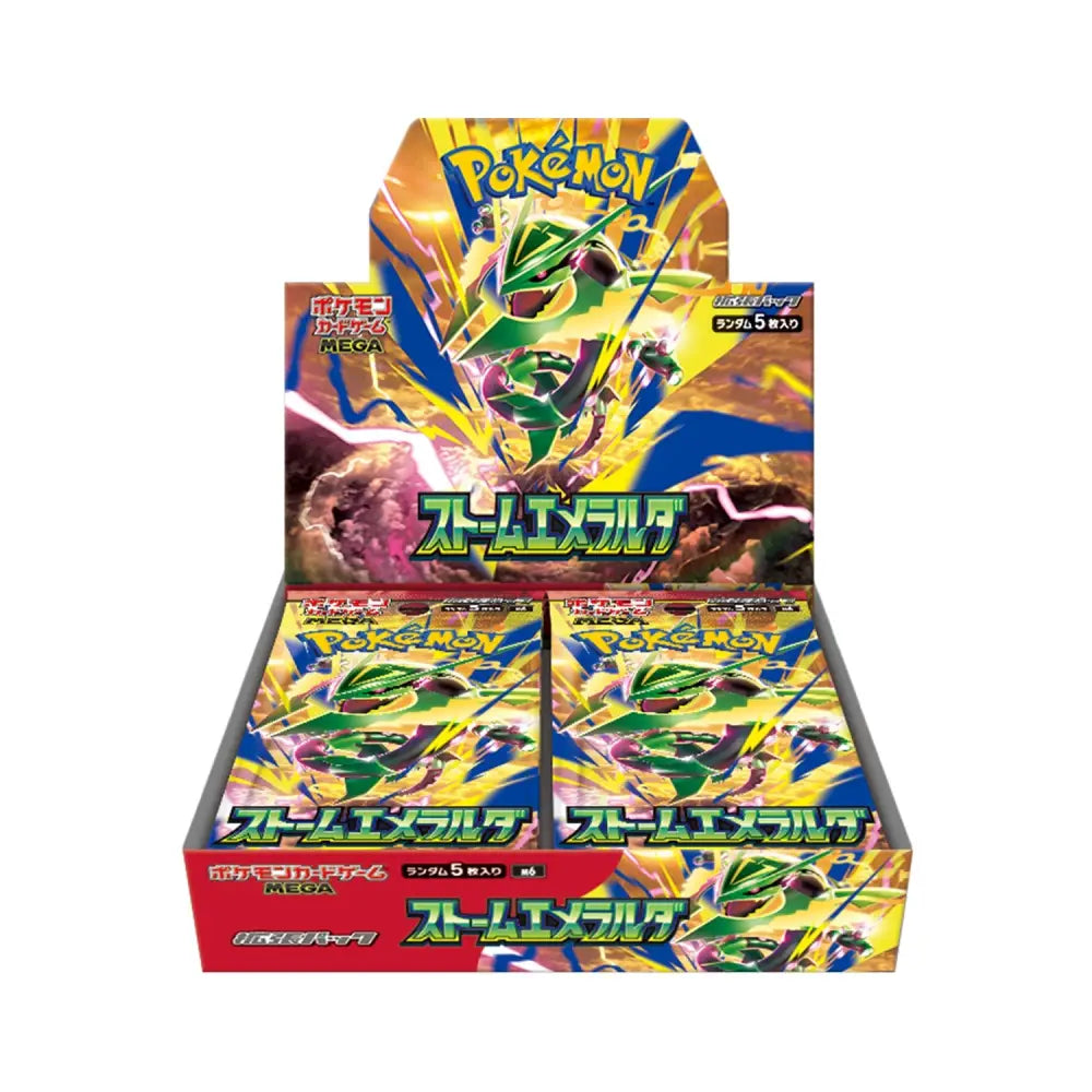 Display Pokémon MEGA Storm Emeralda (M6) – 30 Boosters Japonais No Shrink